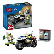 Lego City Perseguicao Com Motocicleta Da Policia 65Pcs 60455