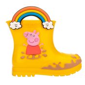Galocha Infantil Mini Melissa Peppa Pig Welly Amarela