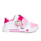 Tênis Infantil Linda Ju Unicórnio Branco