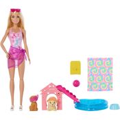 Boneca Barbie - Festa Na Piscina Dos Cachorrinhos Jbf35