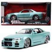 Brian's Nissan Skyline GT-R (BNR-34) Verde - Velozes e Furiosos - 1/24 - Jada