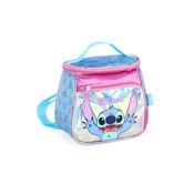 Lancheira Térmica Escolar Stitch Fluffy Disney Roxo - Luxcel