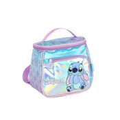 Lancheira Térmica Escolar Stitch Fluffy Disney Azul - Luxcel