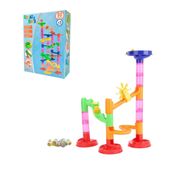 Pista de Bolinhas Rola Bola Blocos de Montar 80 peças