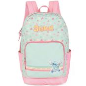 Mochila de Costas Luxcel Stitch Corações Verde Claro