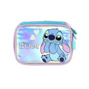 Estojo Box 100 Pens Luxcel Stitch Glitter Azul