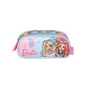 Estojo Escolar Luxcel Barbie Pet e Friend Rosa