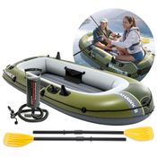 Barco Bote Inflável Seahawk 2 Pessoas 240kg com Remos e Bomba Intex