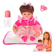 BONECA BEBE REBORN LAURA BABY CHARLOTTE 16''