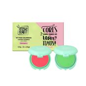 Kit Sombras Para Cabelos Fios Coloridos