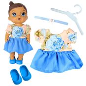 KIT ROUPA BONECA PARA BABY ALIVE - HORTENCIA - 4 PÇS