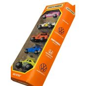 PACK 5 Carrinhos Matchbox Clássicos VW fusca - Honda - Mini cooper 1MAGNUS - HVT71