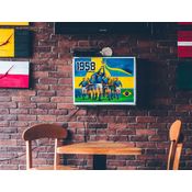 Kit 2 Quebra-cabeças 60 peças Coleção Copa Suécia 1958 - Brasil Campeão