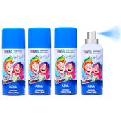 10 Tintas de Cabelo Temporária Azul Spray lavável Festa Infantil Carnaval Atacado