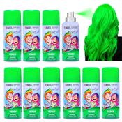 10 Tintas de Cabelo Temporária Verde Spray lavável Festa Infantil Carnaval Atacado