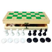 Brinquedos Educativos Jogo de Xadrez e Damas