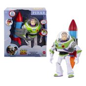 Toy Story Buzz Lightyear Foguete De Resgate Articulado 25 Cm C/ Capacete - 35 Sons e Frases - Mattel