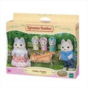 Sylvanian Families Família Dos Huskys Epoch Contém 5 Figuras
