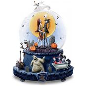Globo de Neve Musical The Nightmare Before Christmas com Base Rotativa - Filme O Estranho Mundo de Jack