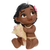 Enfeite Natalino Hallmark Keepsake Disney Moana Bebê com Concha, Porcelana 7,6x10,5x7,6 cm