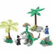 Blocos De Encaixe Dino Dinossauros 112 Peças Xalingo