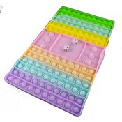 Tabuleiro Big Pop It Macarons Pastel Silicone Anti