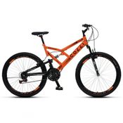 Bicicleta Gps 148 Dupla Suspensão E Freios V-brake; Aro 26 Aero; 36 Raias; 21 Marchas Colli Laranja