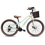 Bicicleta Viena Aro 29 Freio Disco 21v Com Cestão Colli Cor Bronze Tamanho Do Quadro 17 Branco