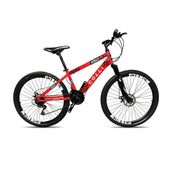 Bicicleta Colli Mônaco Aro 26 Disco 21 V Rapid Fire Cor Vermelho Tamanho Do Quadro 13;5 Vermelho