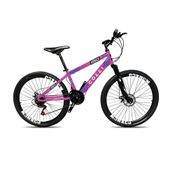 Bicicleta Colli Mônaco Aro 26 Disco 21 V Rapid Fire Cor Vermelho Tamanho Do Quadro 13;5 Lilás