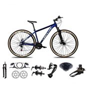 Bicicleta Aro 29 Absolute Nero 5 Freio Hidráulico K7 27v Garfo Com Trava Pneu Com Faixa - Azul Tam.21