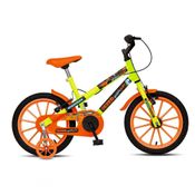 Bicicleta Dinos Spinossauro Aventuras; Aro 16; Quadro 12; Com Freios V-brake; Com Rodas De Apoio E Capa Corrente
