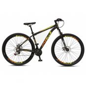 Bicicleta Aro 29 Colli Cazelle Turim 21m Aluminio Quadro 17 Preto-adesivo Amarelo-laranja