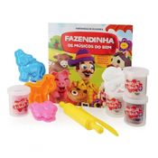 Livro Fazendinha C- 4 Potes De Massinha - Estrela