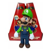 Boneco Luigi Grande Super Size 23Cm - Super Mario