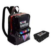 Kit Escolar Com Mochila e Estojo - Now United - Preto - DAC