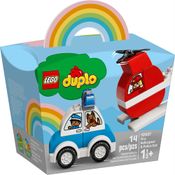 LEGO Duplo - Helicóptero dos Bombeiros e Carro da Polícia - 10957