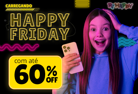 Banner Destaque de happy friday 60% off 03102025