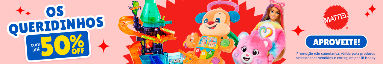 Banner promocional os queridinhos Mattel
