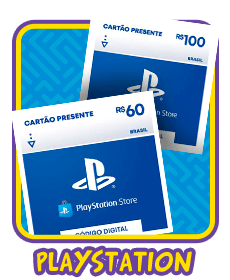 Gift Card Playstation Cartao Psn Br R$ 80 Reais