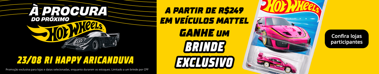 Confira as lojas participantes da promoção Hot Wheels Legends
